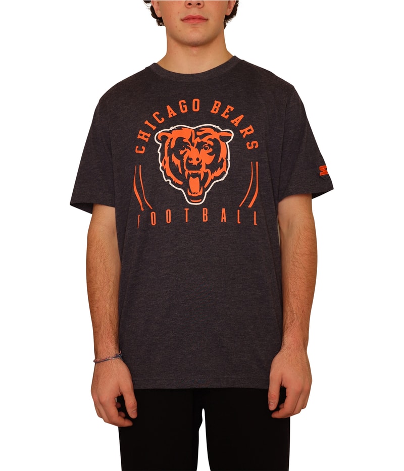 STARTER Mens Chicago Bears Graphic T-Shirt in Blue