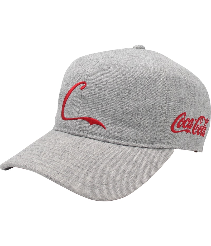 STARTER Unisex-Adult Coca Cola Baseball Cap in Heather Gray