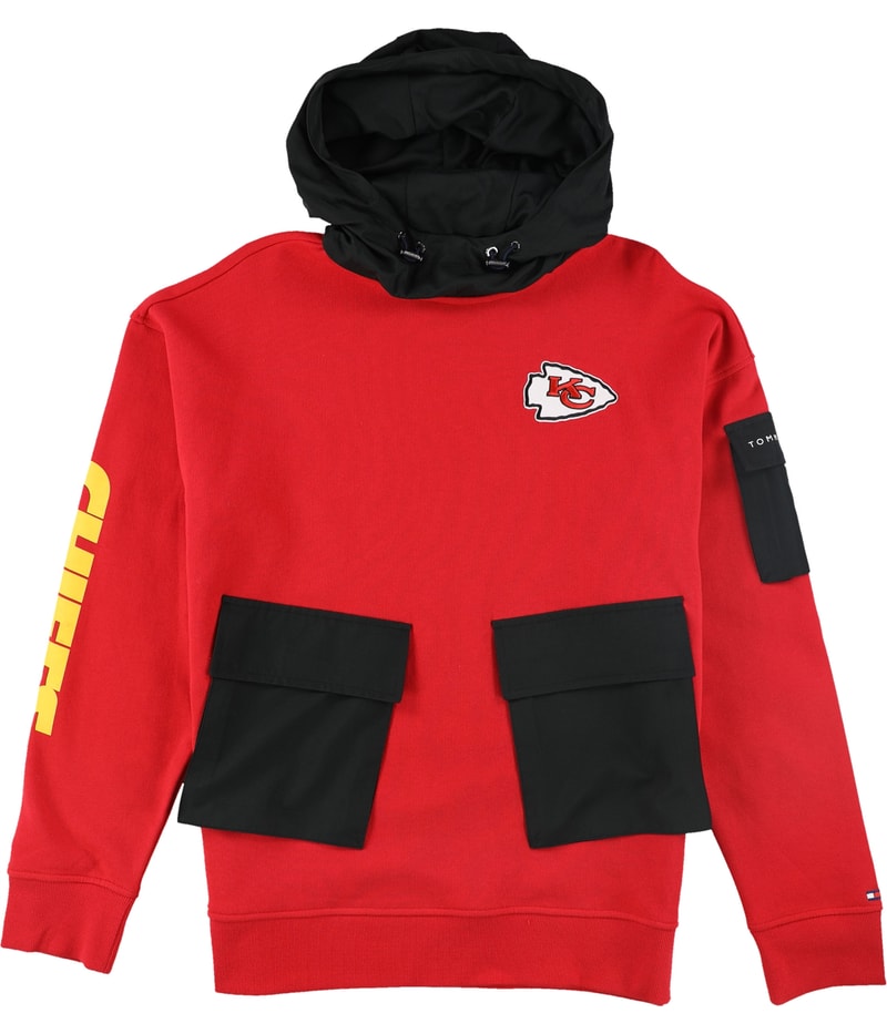 Tommy Hilfiger Mens Kansas City Chiefs Hoodie Sweatshirt in Red