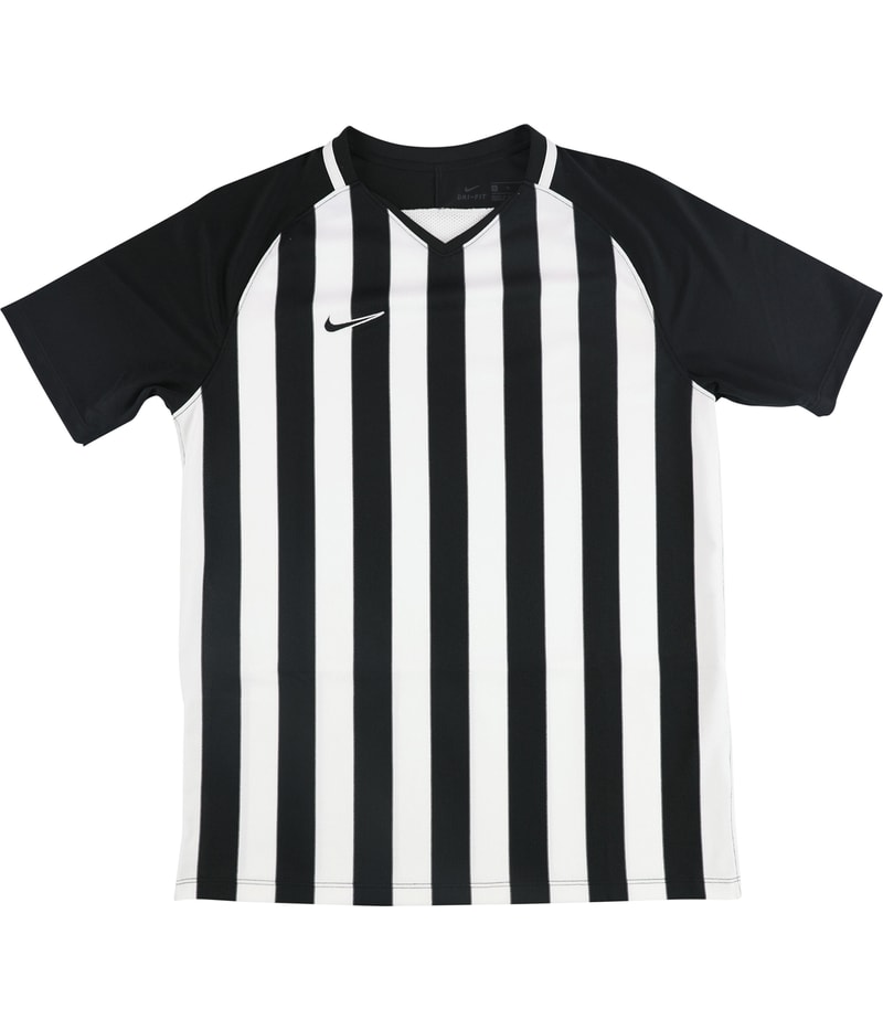 Nike Boys Striped Division III Jersey in Black