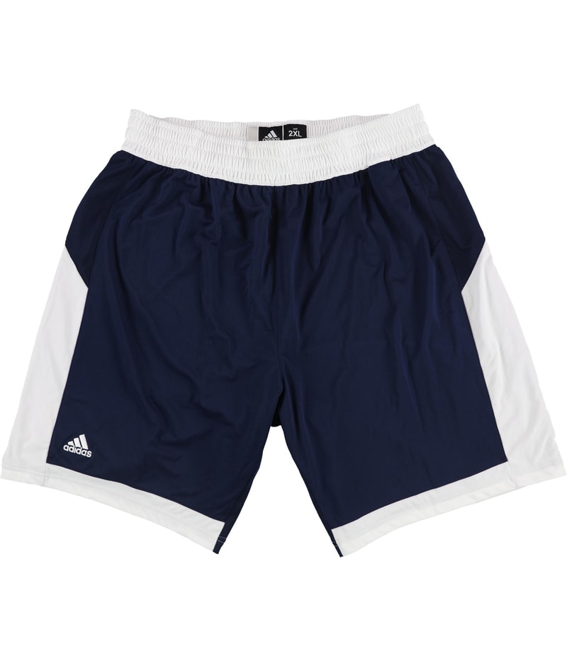 Adidas Mens 2-Tone Basketball Athletic Workout Shorts in Blue