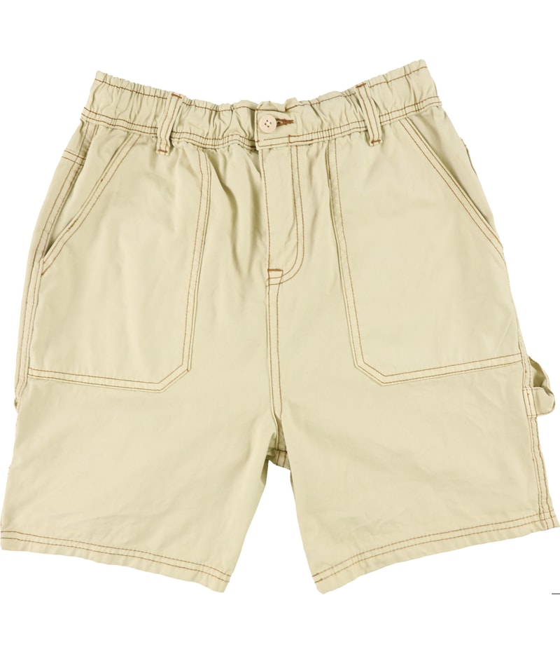 NATIVE YOUTH Mens Contrasting Colors Casual Chino Shorts in Beige