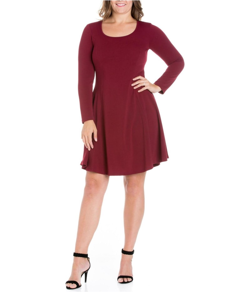 24seven Womens Style Fit & Flare Dress