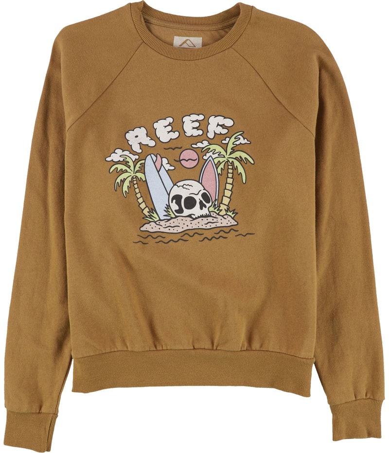 Reef Womens Skull Island Sweatshirt in Brown