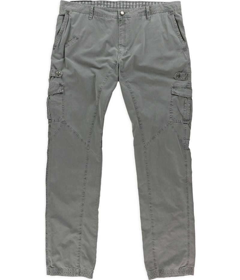 Rogue State Mens Ottoman Straight Leg Cargo Casual Pants in Gray