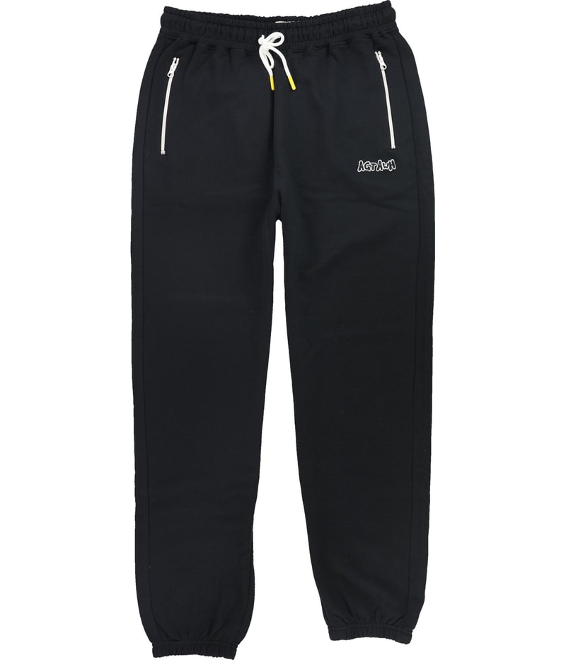 AGtawh Mens Zipper Pocket Straight Leg Jogger Casual Pants in Black
