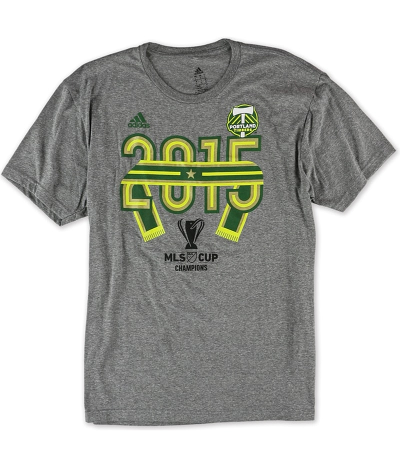 Adidas Womens 2015 MLS Cup Champion Graphic T-Shirt in Gray