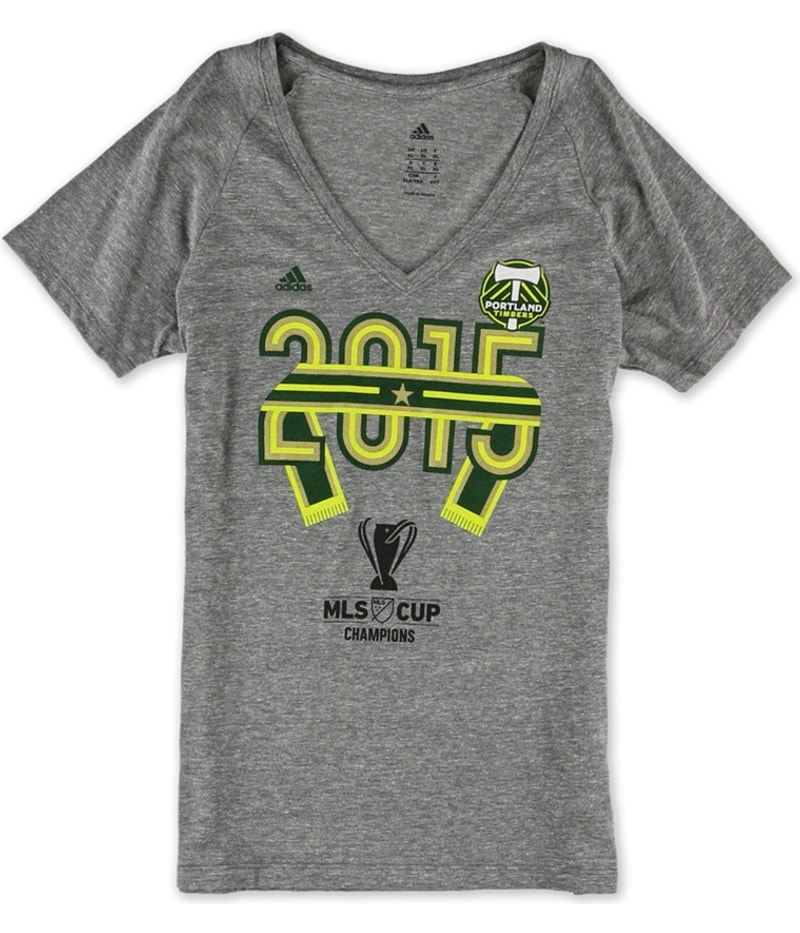 Adidas Womens 2015 MLS Cup Champion Graphic T-Shirt in Gray