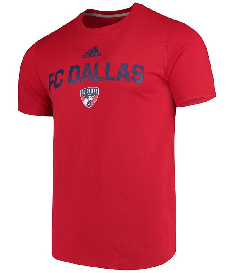 Adidas Mens FC Dallas 96 Graphic T-Shirt in Red