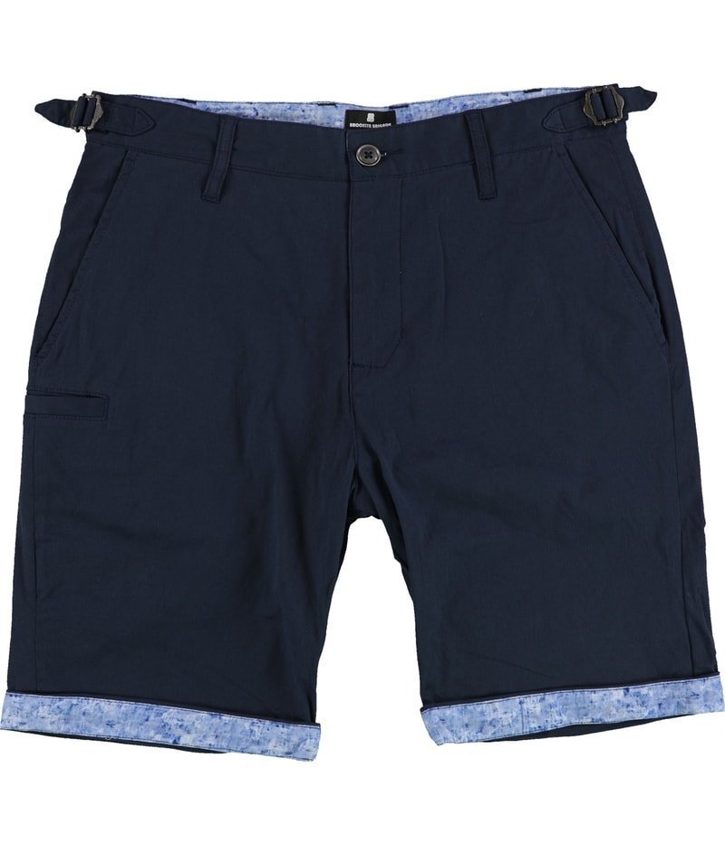 BROOKLYN BRIGADE Mens Solid Casual Walking Shorts in Navy