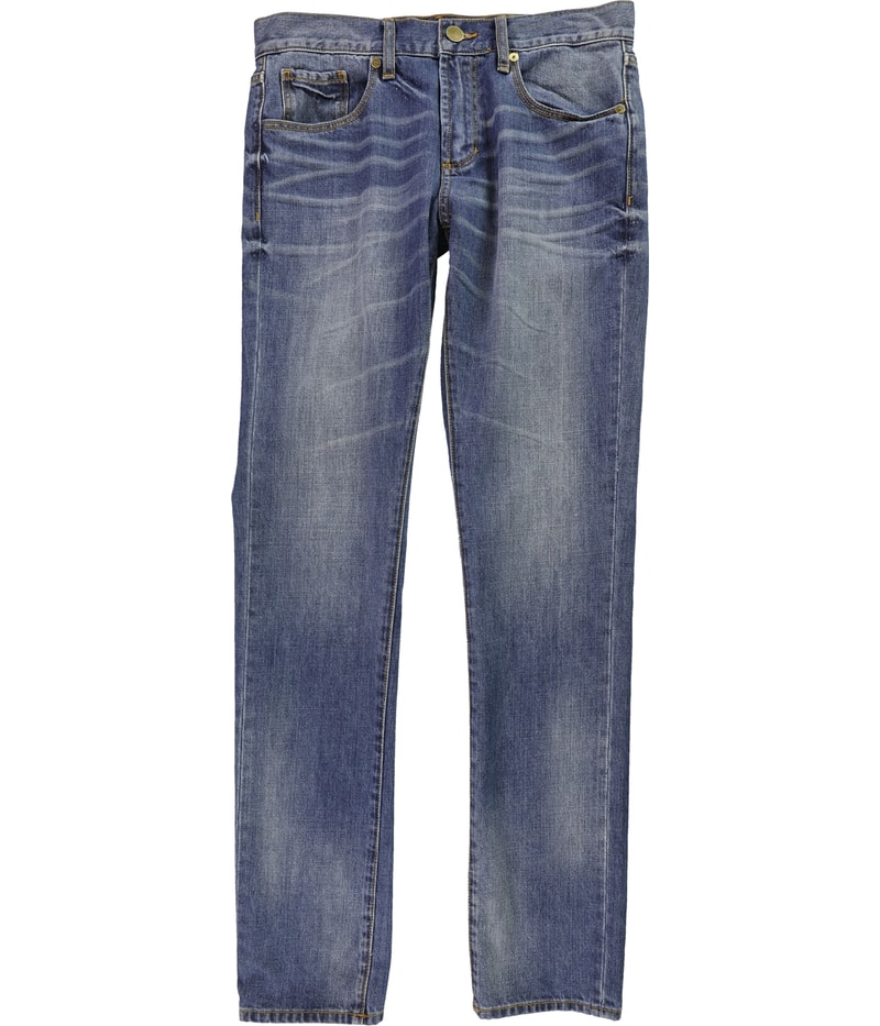 Articles of Society Mens Dylan Tapered Slim Jeans in Blue