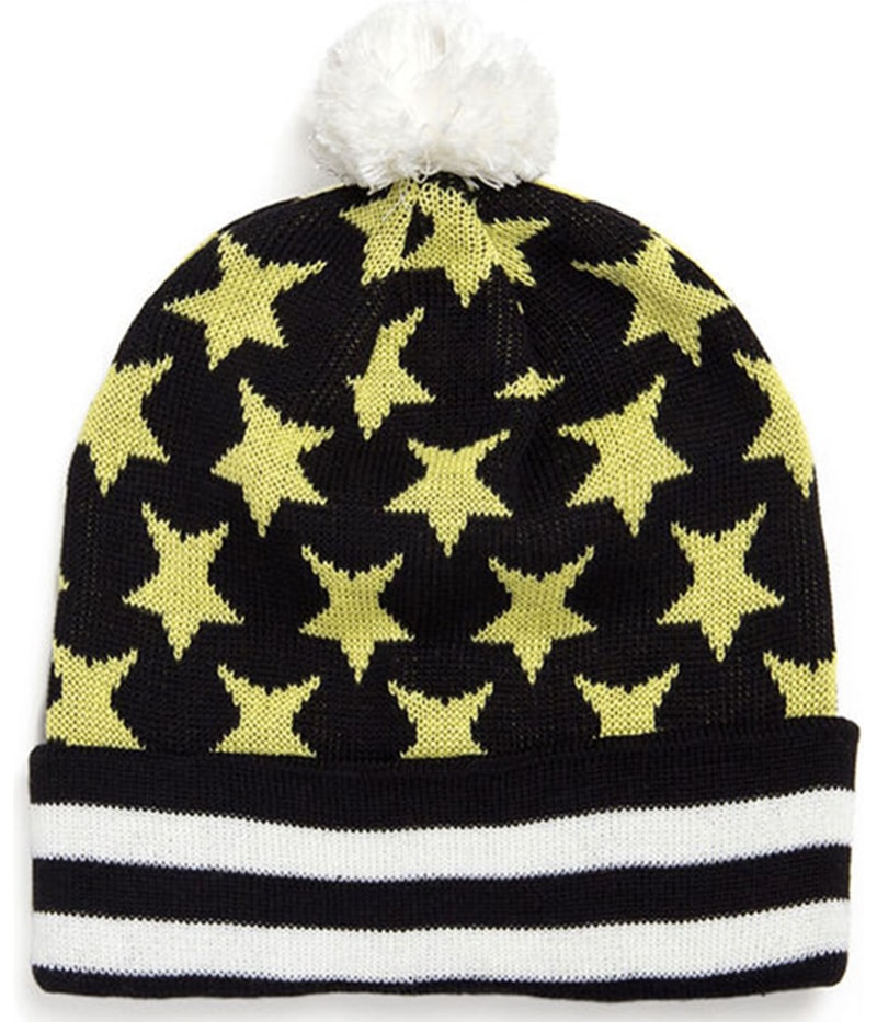 Black Scale Mens The Blvck Star Beanie Hat