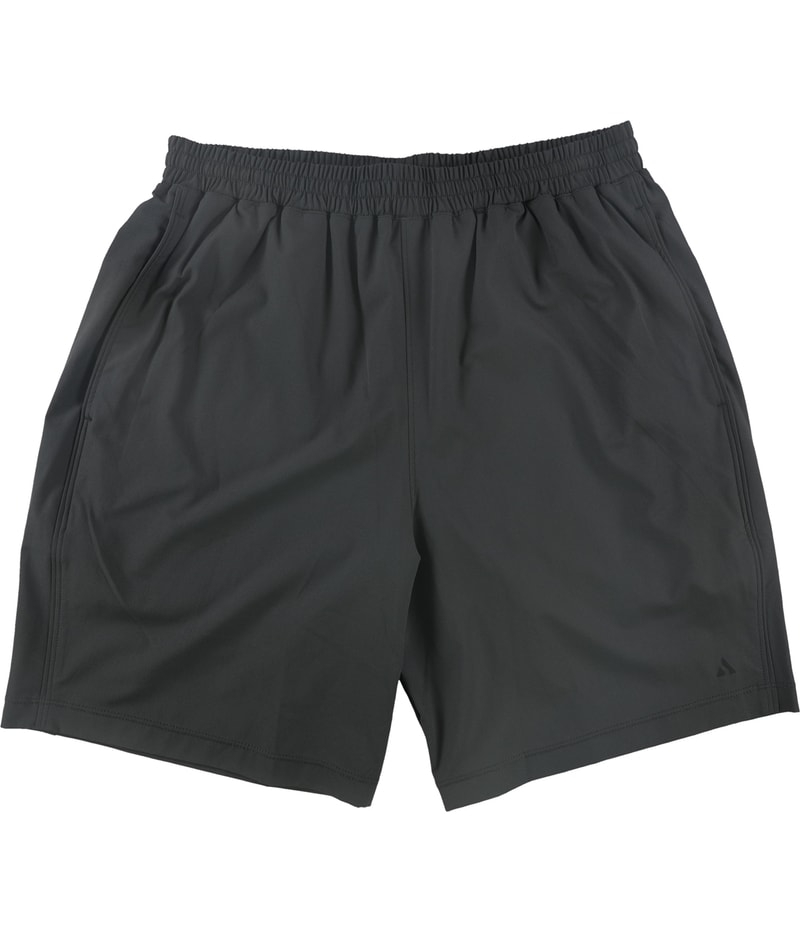 SOLFIRE Mens Solid Athletic Workout Shorts in Charcoal