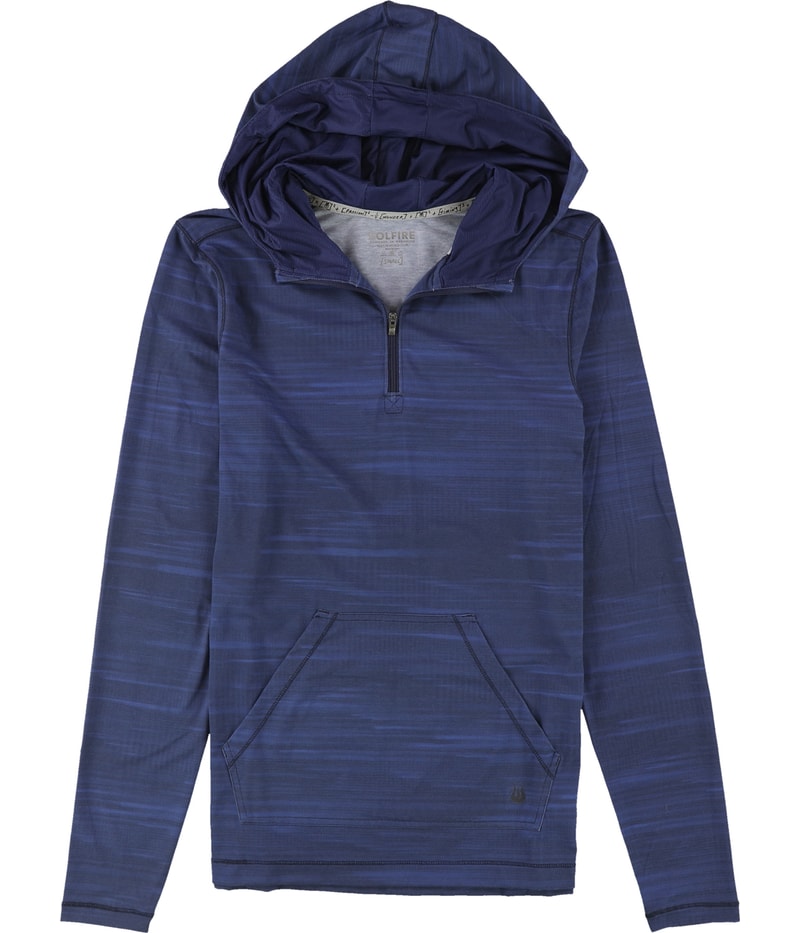 SOLFIRE Mens Kick It Hoodie Sweatshirt in Blue