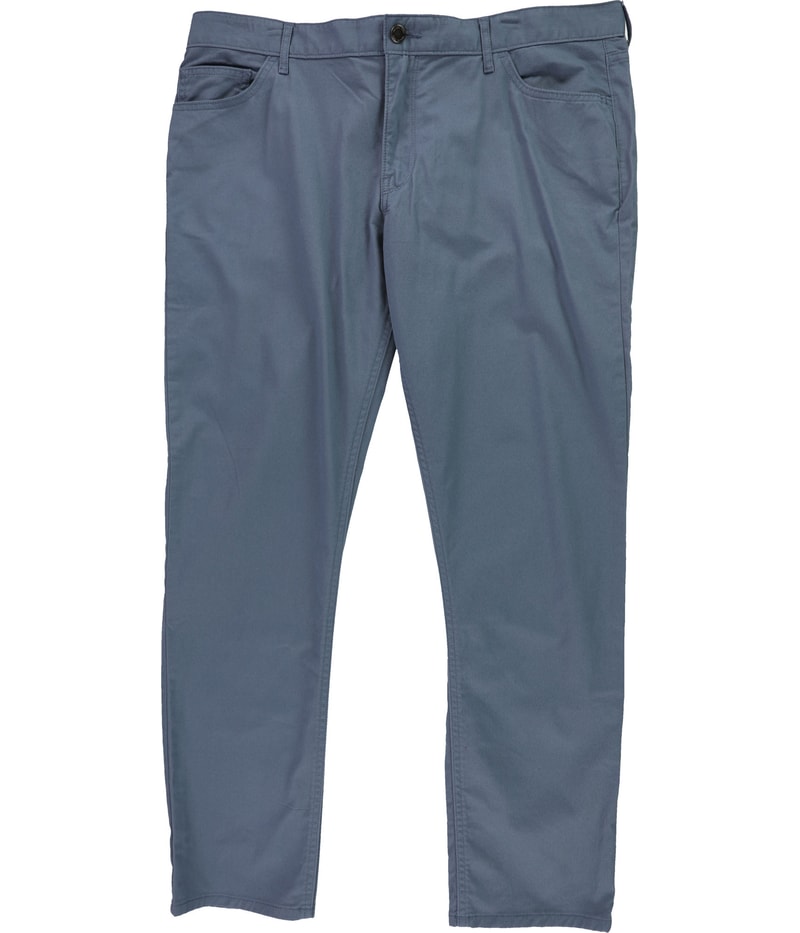 Michael Kors Mens Parker Tapered Slim Chino Casual Pants in Blue
