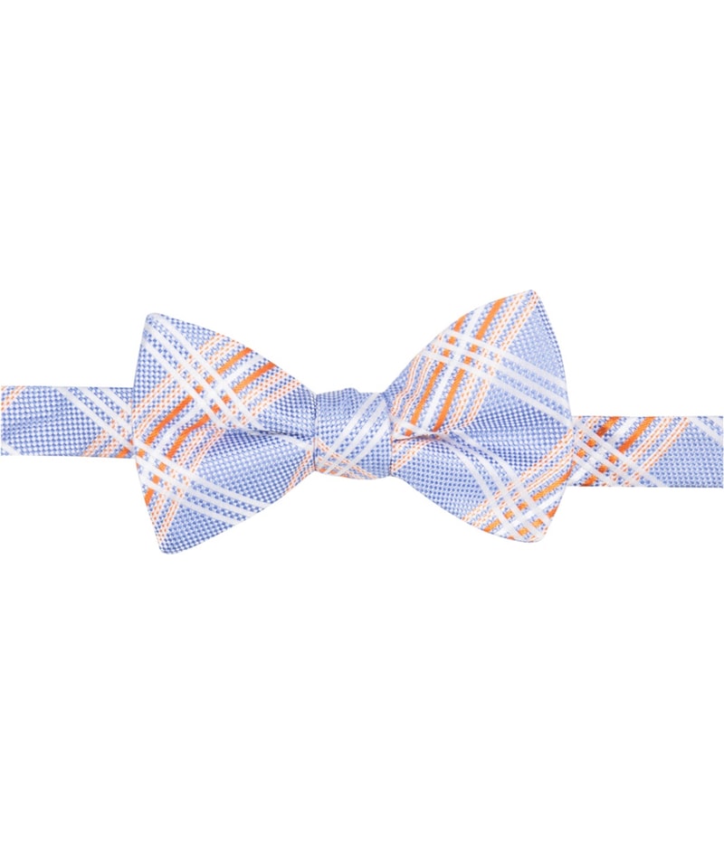 Countess Mara Mens Brewster Plaid Self-tied Bow Tie