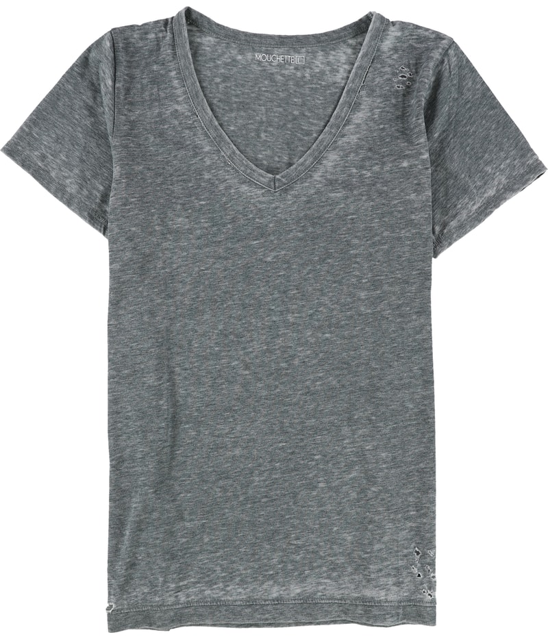 Mouchette Womens Distressed Basic T-Shirt