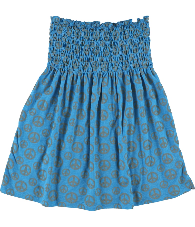 dELiA*s Womens Peace Sign Print Halter Top Shirt in Blue