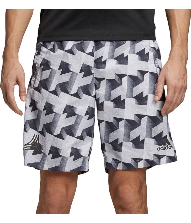 Adidas Mens Tango Athletic Workout Shorts in Gray