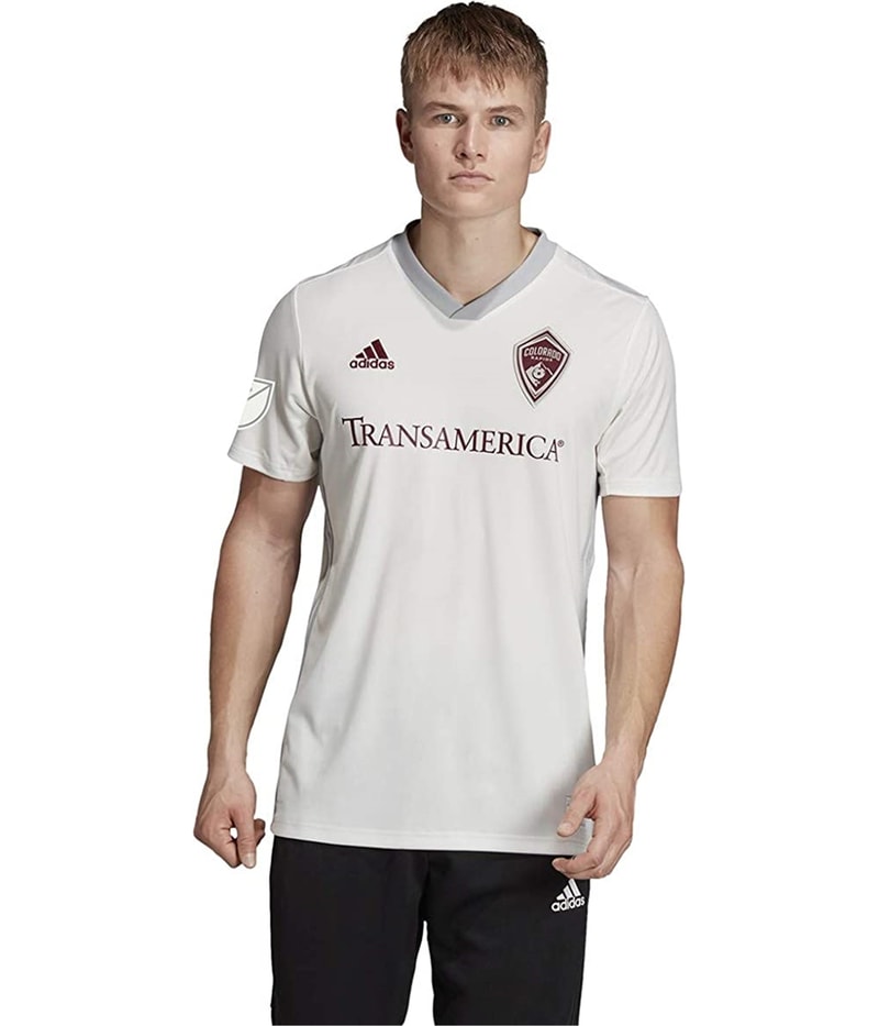 Adidas Mens Colorado Rapids 96 Transamerica Jersey in White