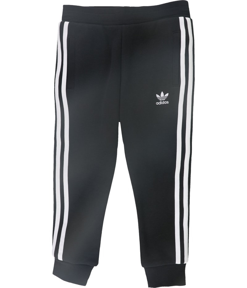 Adidas Boys 2-Tone Tapered Relaxed Sweatpants Athletic Pants in Black
