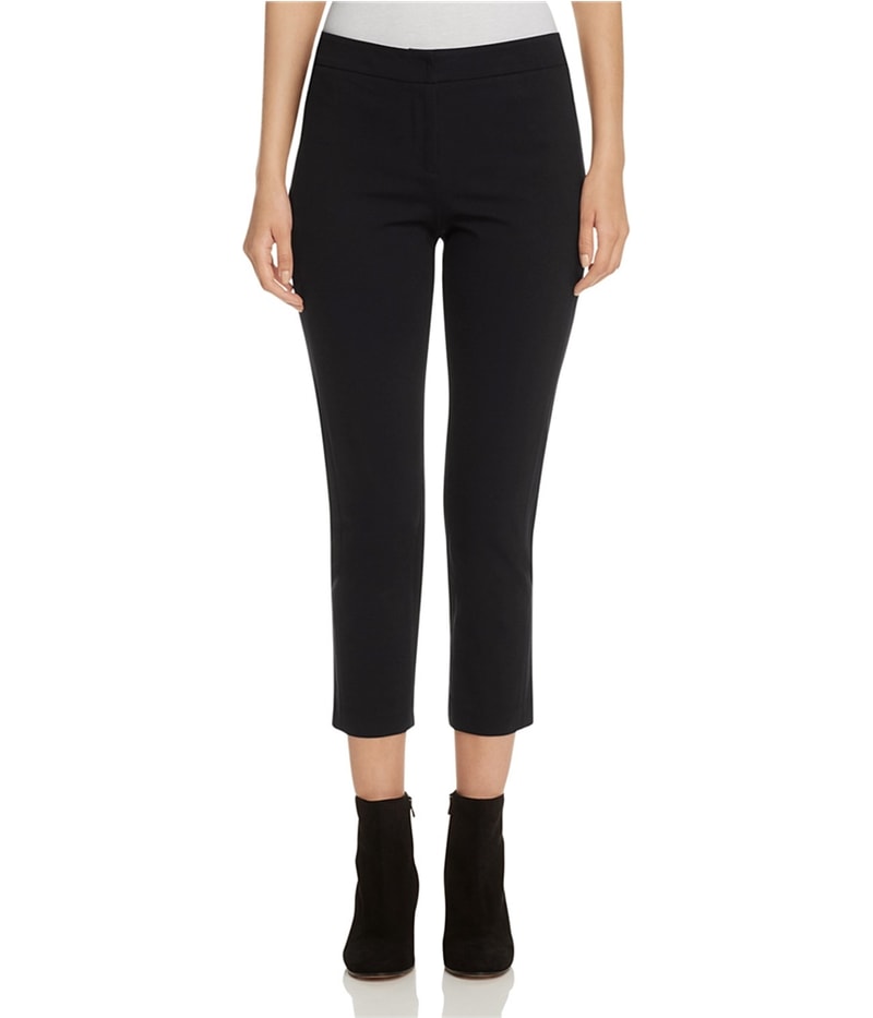 Finity Womens Standard Straight Leg Cropped Casual Pants in Navy