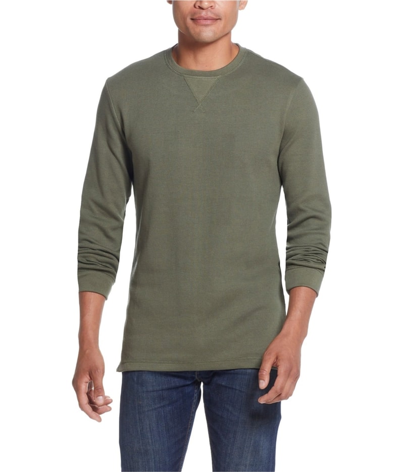 Weatherproof Mens Waffle Knit Basic T-Shirt