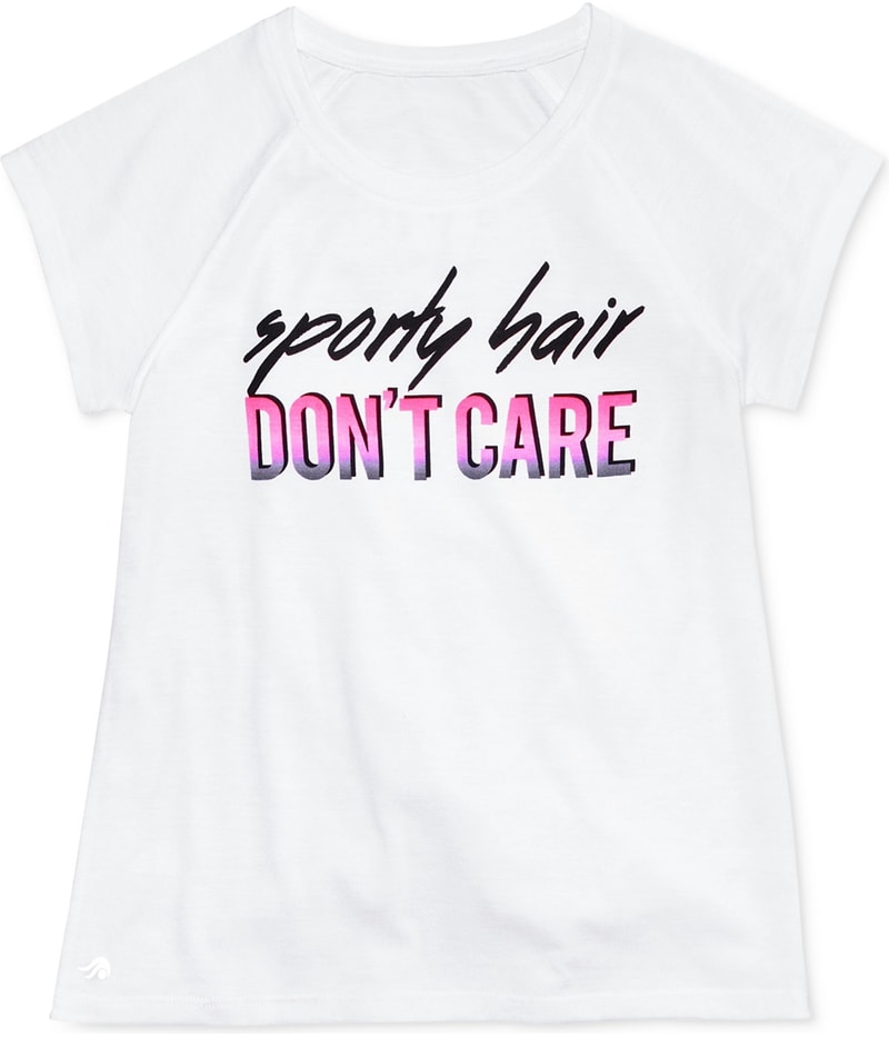 Ideology Girls Don’t Care Graphic T-Shirt in White