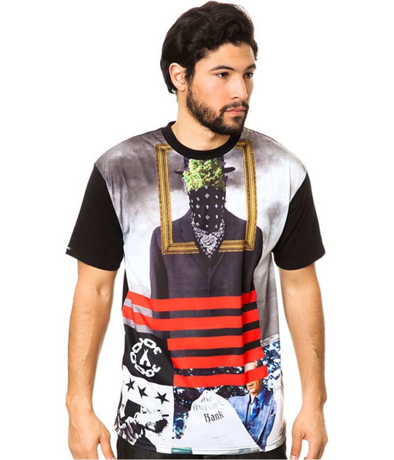 Crooks & Castles Mens The Son Of Crooks Graphic T-Shirt in Black