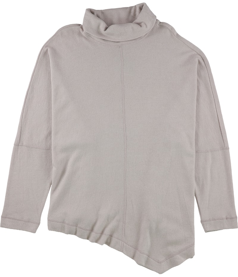b New York Womens Asymmetrical Hemline Pullover Sweater in Pink