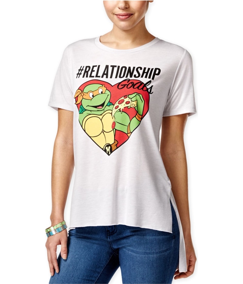 Nickelodeon Womens Relationship Goals Graphic T-Shirt in Heather Gray