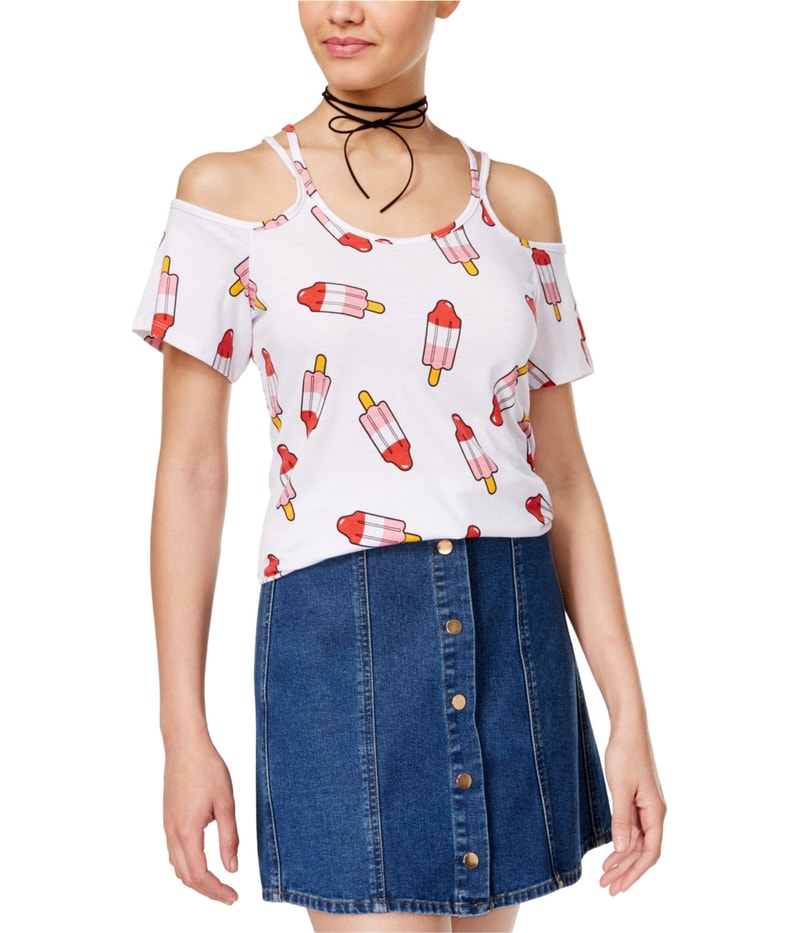 Hybrid Womens Popsicle Basic T-Shirt in White