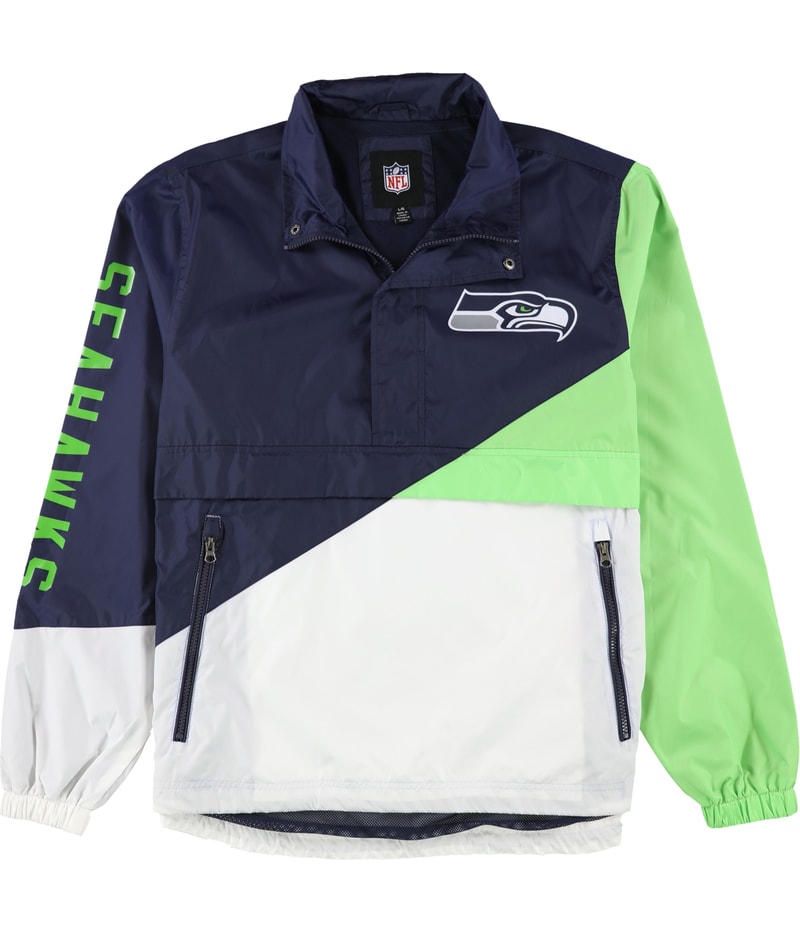 NFL Mens Seattle Seahawks Anorak Jacket in Blue