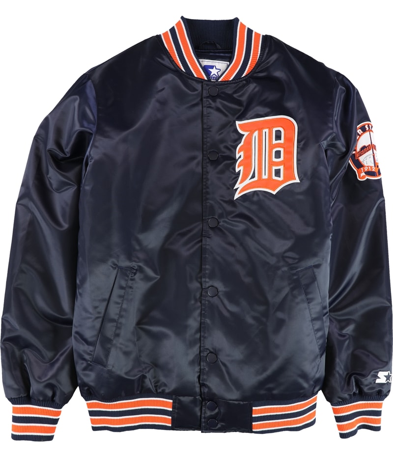 STARTER Mens Michigan Varsity Jacket in Blue