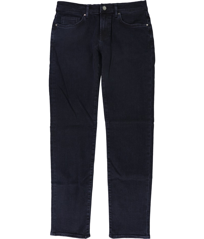 DSTLD Womens Extra High-Rise Regular Straight Leg Jeans in Indigo