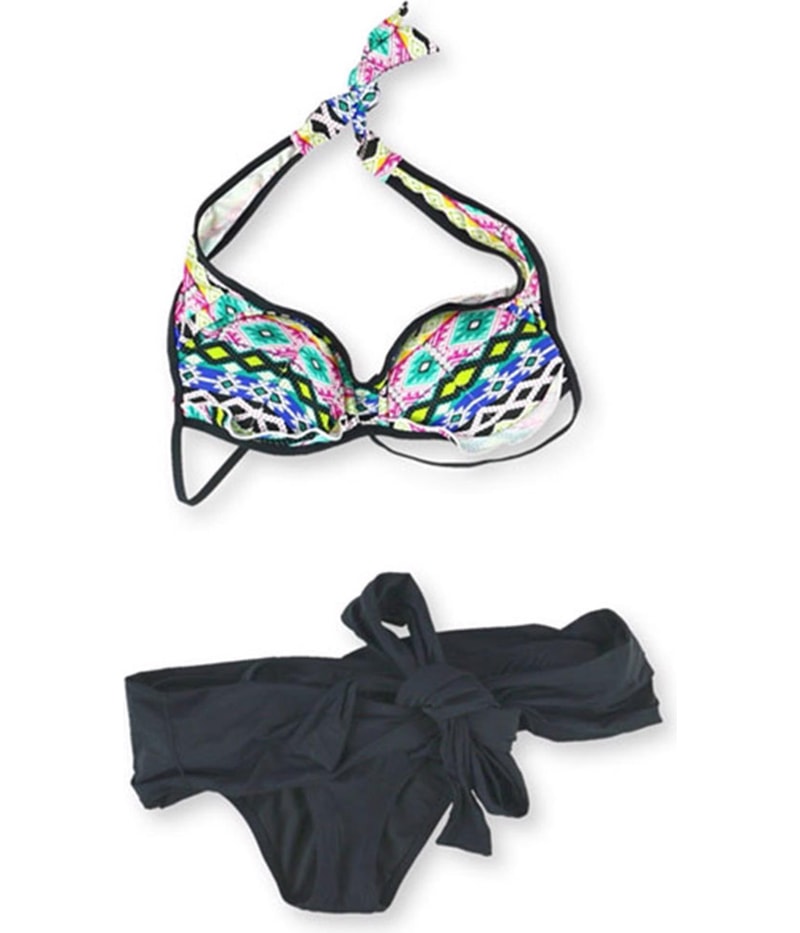 Raisins Womens Hollywood U-Wire Hi Lo 2 Piece Bikini in Pink