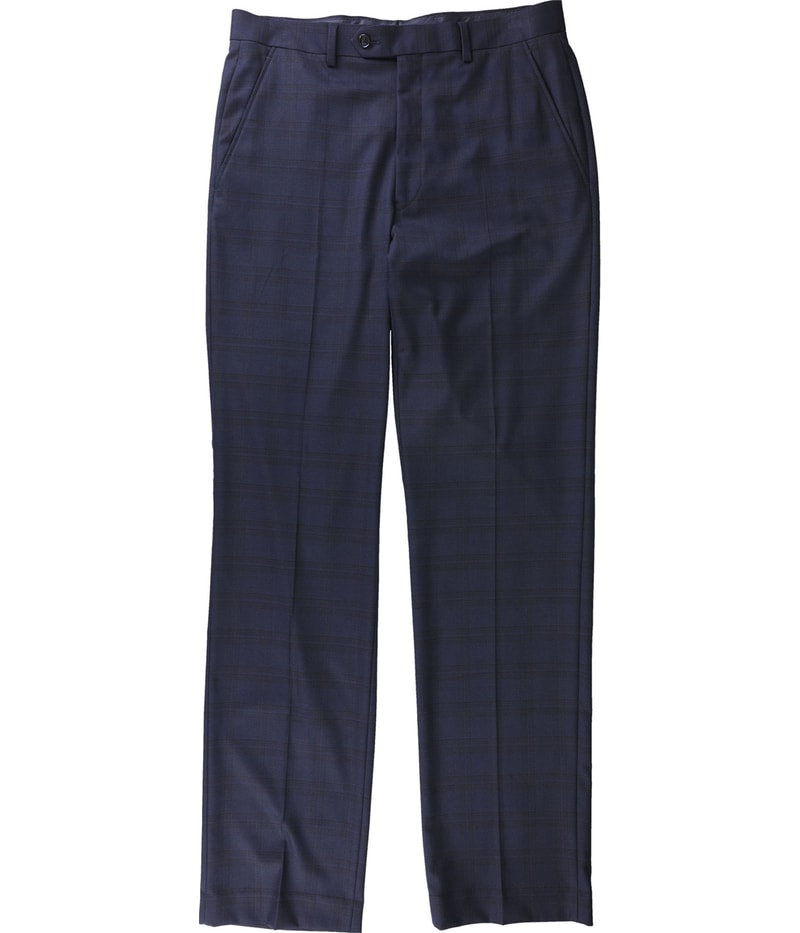 Alfani Mens Traveler Straight Leg Casual Pants in Navy