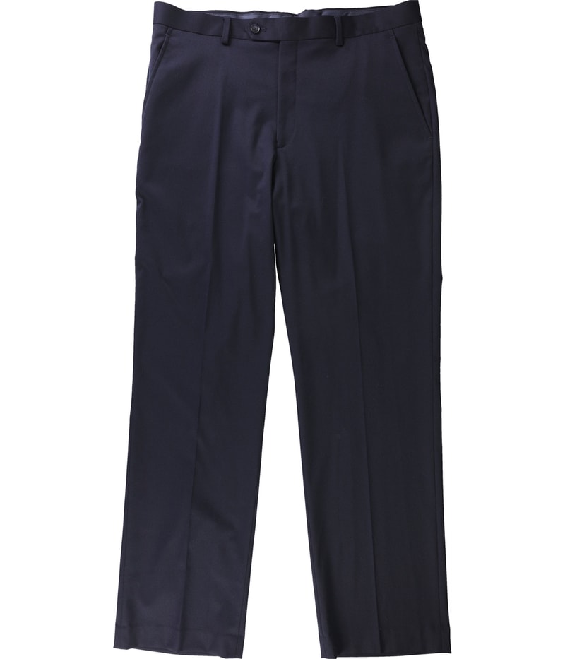 Alfani Mens Classic-Fit Straight Leg Casual Pants in Navy