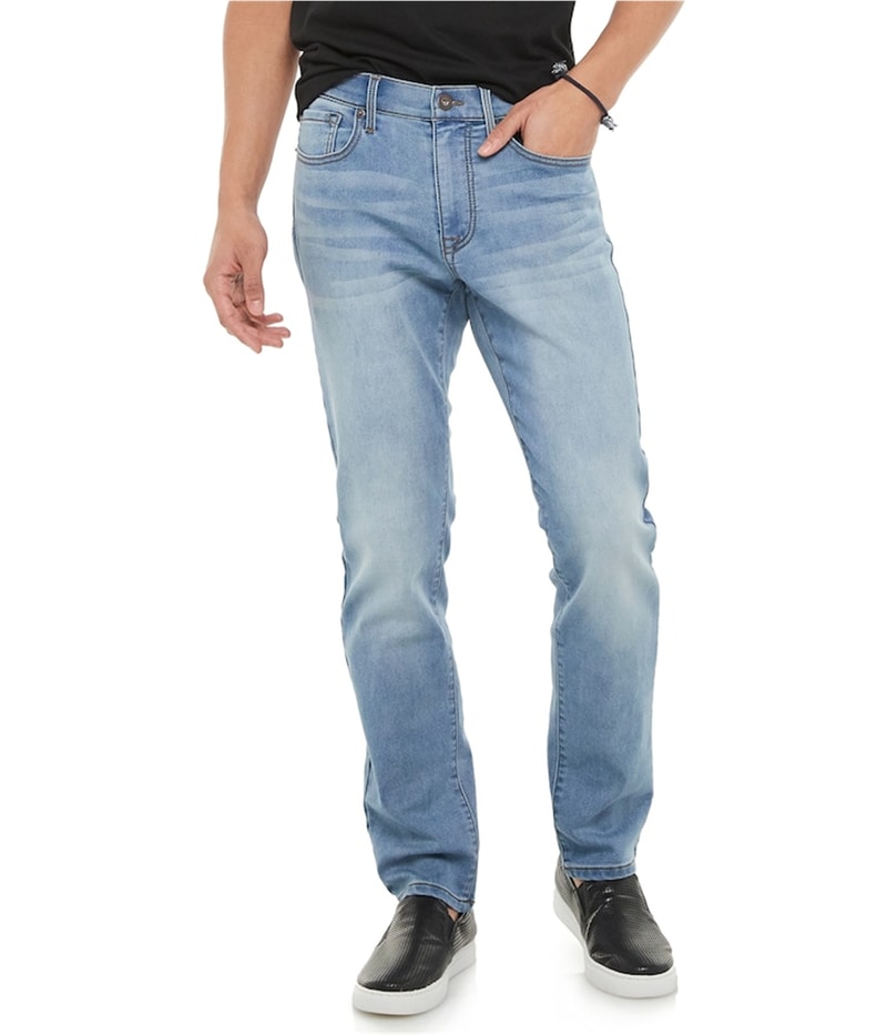 LAZER Mens Comfort Flex Skinny-Fit Straight Leg Skinny Jeans