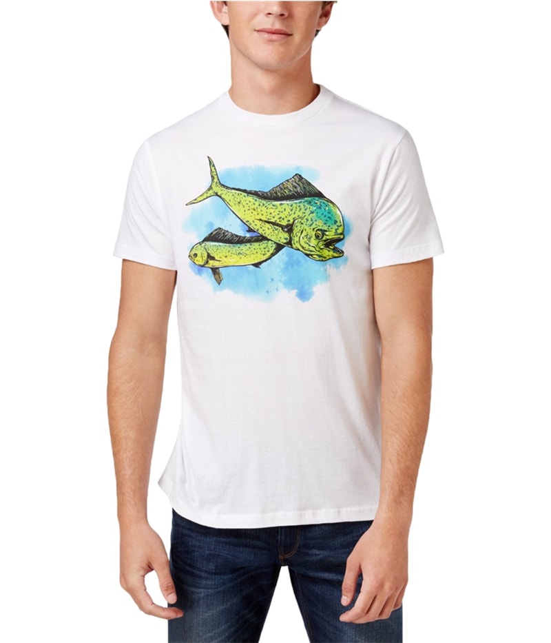 Univibe Mens Out Deep Graphic T-Shirt in White