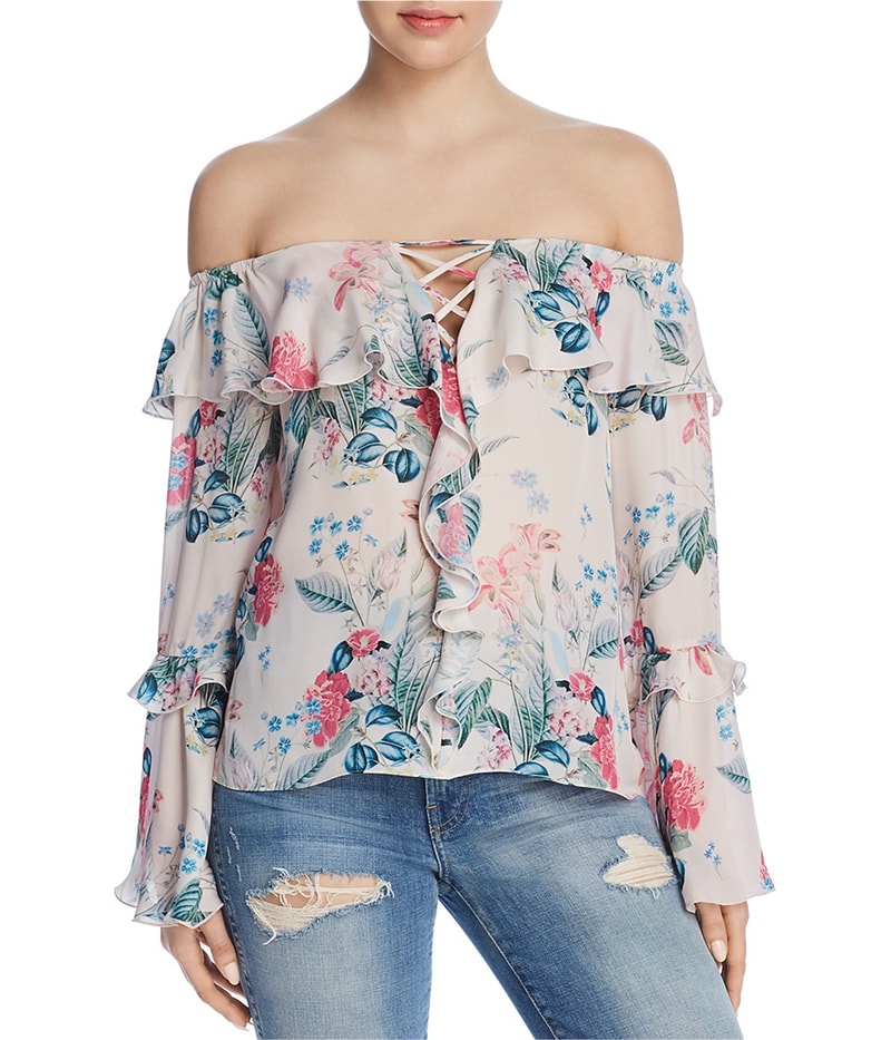 Parker Womens Erin Knit Blouse in Pink