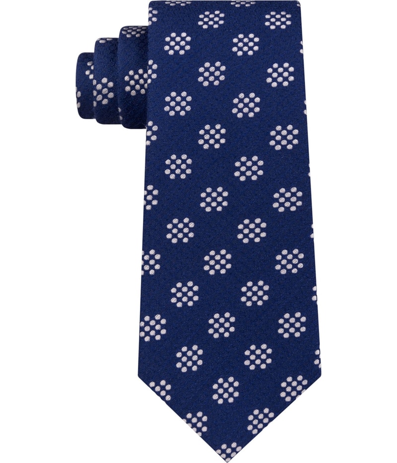 Sean John Mens Sharp Dot Self-tied Necktie