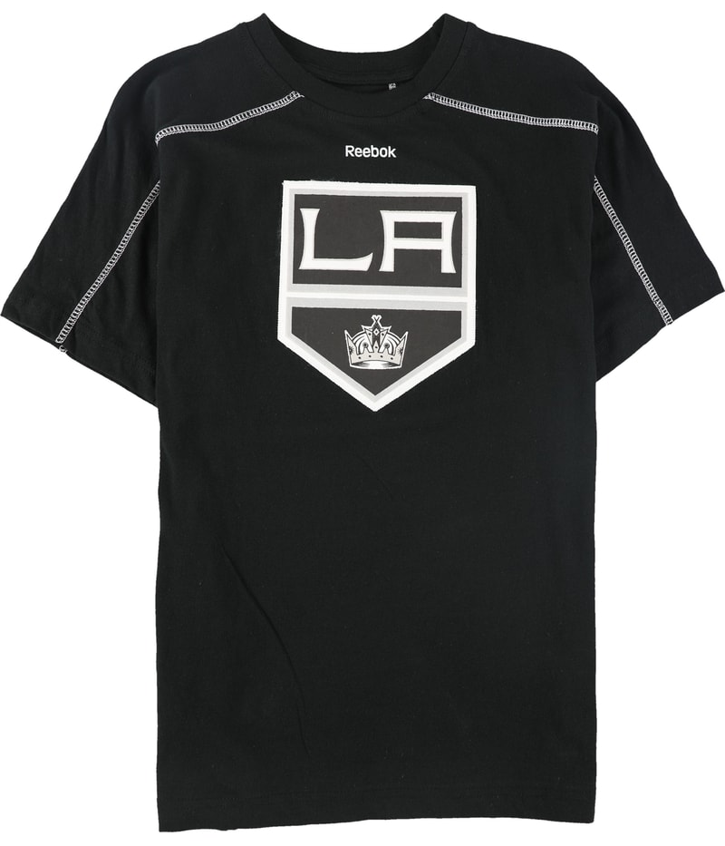 Reebok Boys LA Crown Patch Graphic T-Shirt in Black