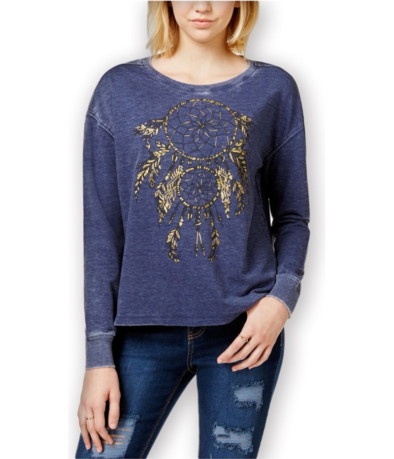 Rampage Womens Dreamcatcher Sweatshirt in Blue