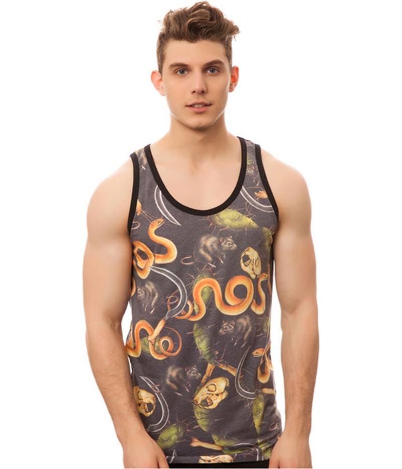 ROOK Mens The Slither Tank Top in Black