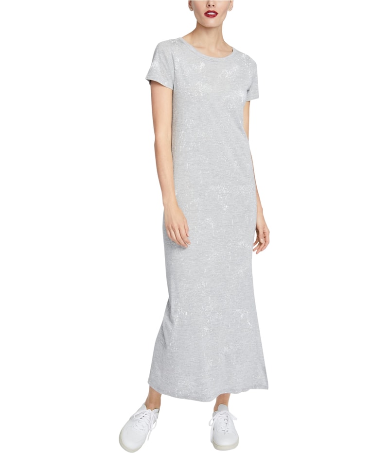 Rachel Roy Womens Splatter Print Maxi Dress in Gray