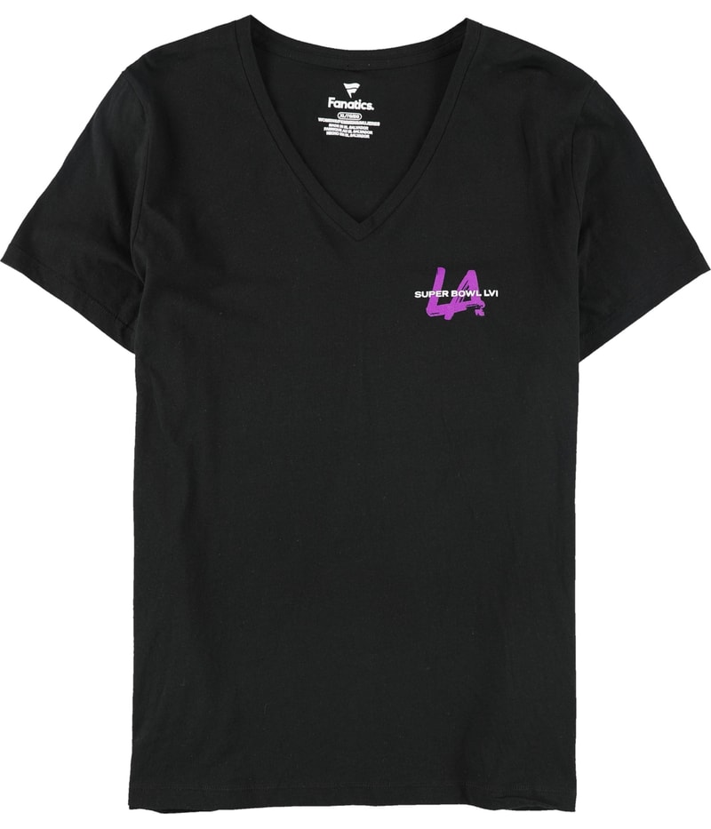 G-III Sports Womens Super Bowl LVI Graphic T-Shirt in Black