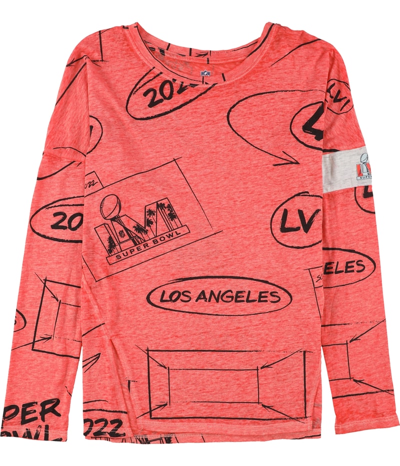 NFL Girls SuperBowl 56 Graphic T-Shirt in Red
