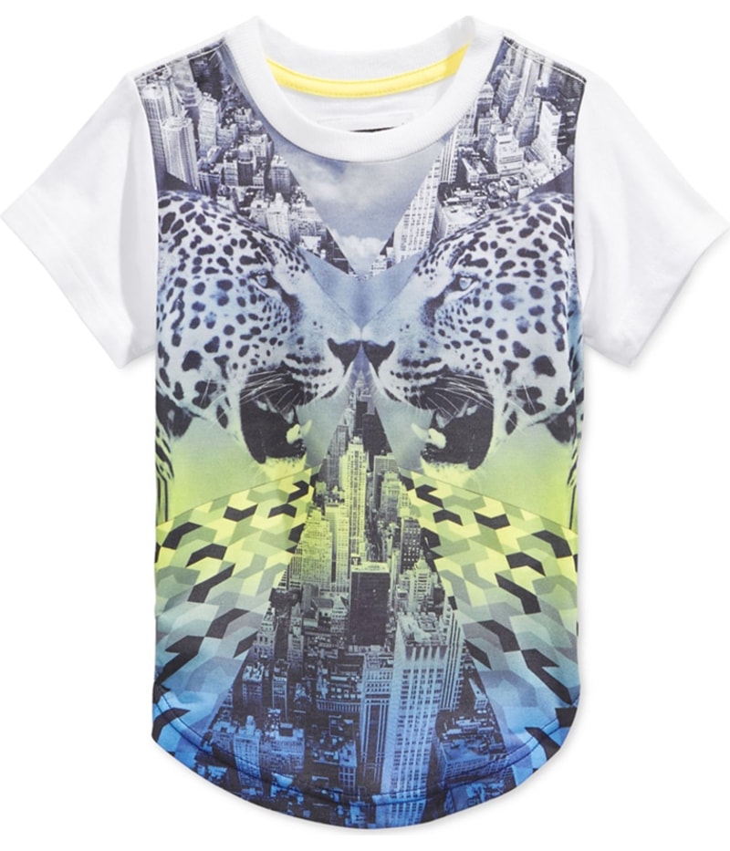 Sean John Boys Mirror SS Graphic T-Shirt in White