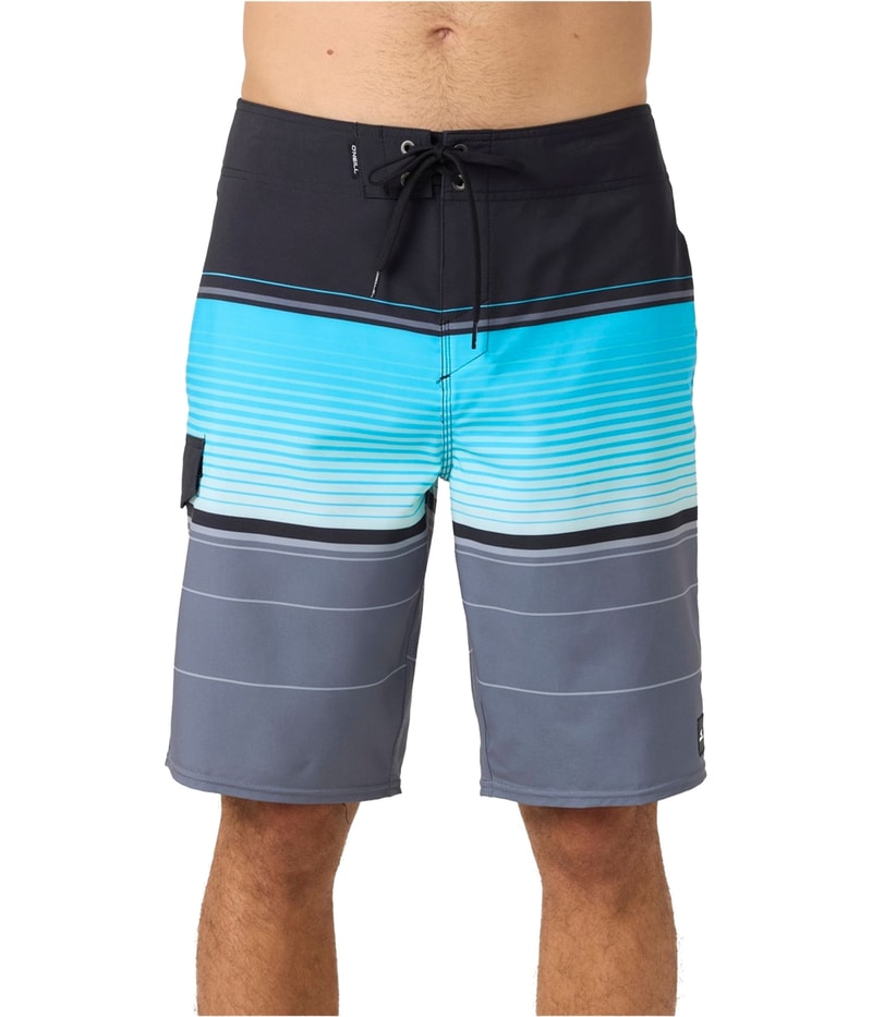 O’Neill Mens Striped Swim Bottom Board Shorts